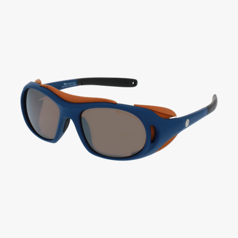 Lunettes de soleil LANDMARK DHX0064 bleu foncé mat/marron