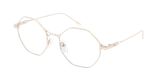 Lunettes de vue femme MAGIC232 dorée - Vue de face