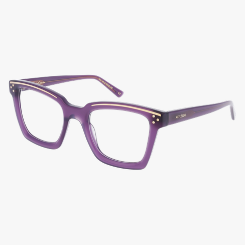 Lunettes de vue femme CARACTERES FIL D'OR MYSTERIEUSE violet