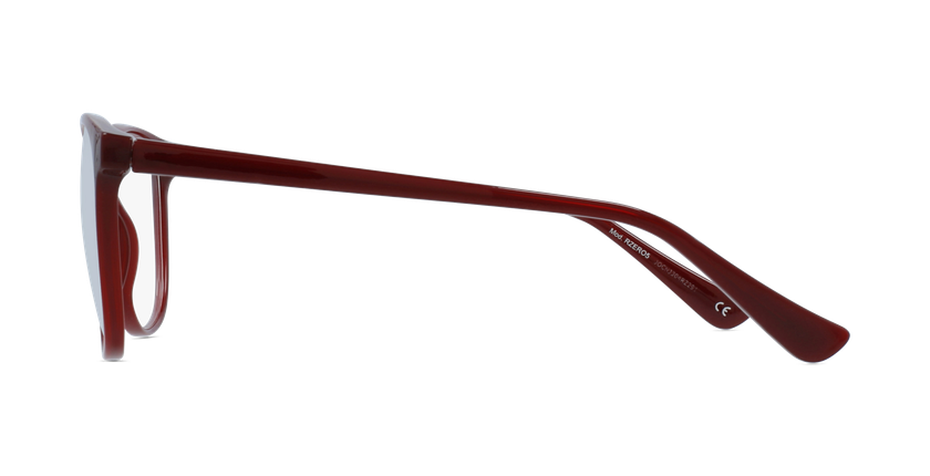 Lunettes de vue femme RZERO5 rouge - Vue de côté