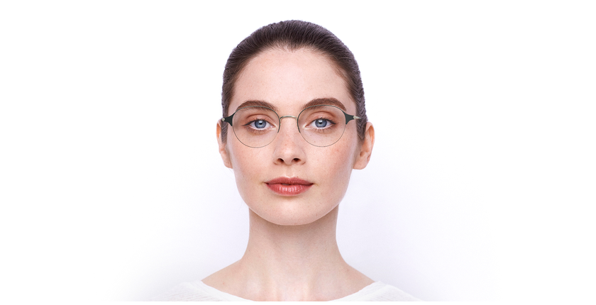 Lunettes de vue femme MAGIC 99 noir/dorée - Vue de face