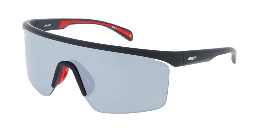 Lunettes de soleil CANYON POLARIZED noir/rouge - Vue de face