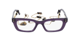 Lunettes de vue femme CARACTÈRES CRÉATIVE violet - Vue de face