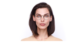 Lunettes de vue femme MAGIC 169 argenté - Vue de face