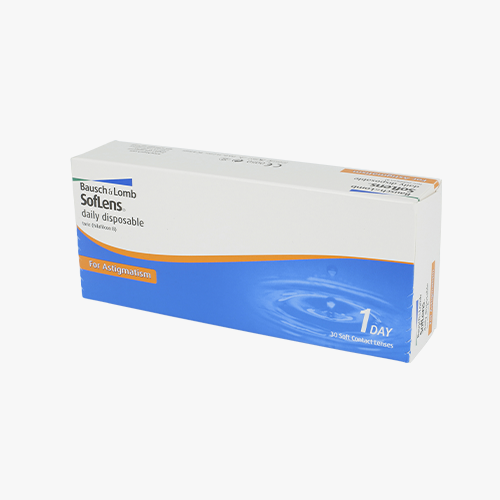 Lentilles de contact SofLens Daily Disposable Toric 30L - Vue de face