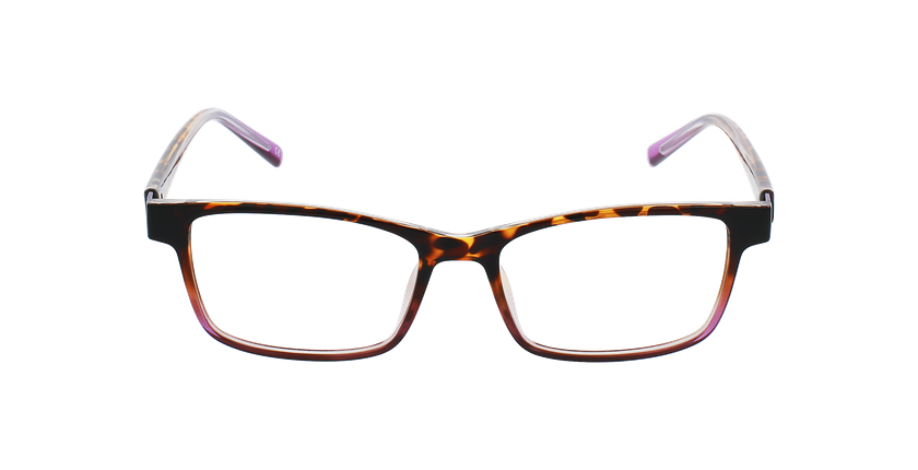 Lunettes de vue femme RITA écaille violet - Vue de face