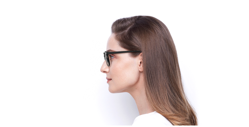 Lunettes de vue femme RZERO5 noir - Vue de côté