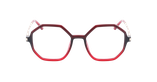 Lunettes de vue femme DIANE rouge - Vue de face