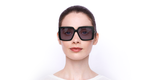 Lunettes de soleil femme SK0351 noir - Vue de face