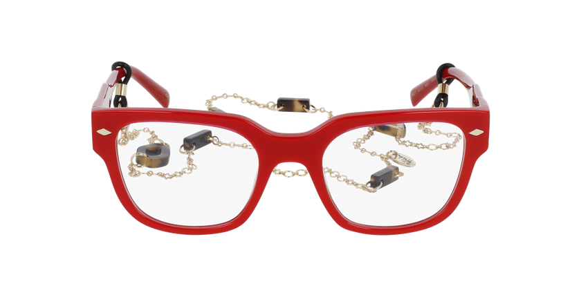 Lunettes de vue femme CARACTÈRES AUDACIEUSE rouge - Vue de face