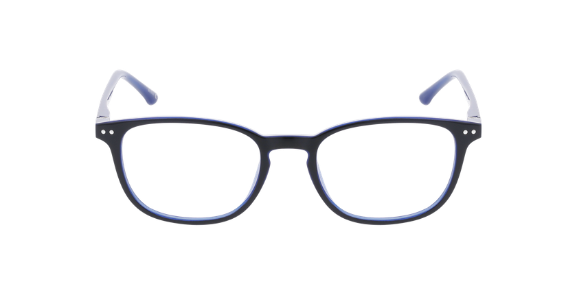 Lunettes de vue enfant SAWYER noir/bleu - Vue de face