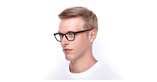 Lunettes de vue homme AYMERIC noir - Vue de face