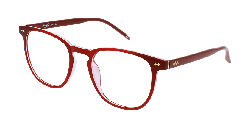 Lunettes de vue femme LILA rouge - Vue de face