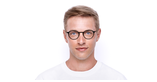 Lunettes de vue homme ROMAN noir - Vue de face