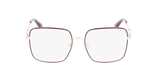 Lunettes de vue femme GU2953 rose/dorée - Vue de face