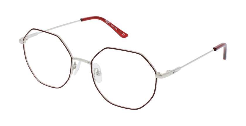 Lunettes de vue femme ALANIS bordeaux - Vue de face