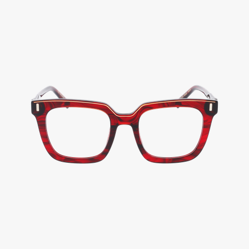 Lunettes de vue femme CARACTERES FIL D'OR REVEUSE rouge