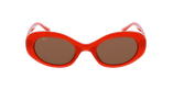 Lunettes de soleil femme BEATRIZ rouge - Vue de face