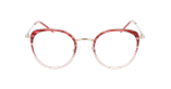 Lunettes de vue femme MAGIC224 rose/dorée - Vue de face