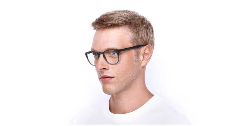 Lunettes de vue homme RZERO14 noir - vue de 3/4