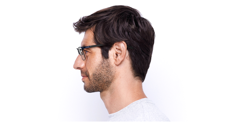 Lunettes de vue homme BAPTISTE bleu - Vue de face