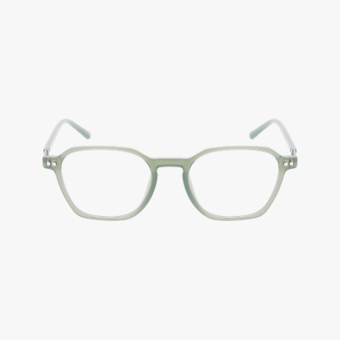 Lunettes de vue homme CLAUDIO vert Vue de face