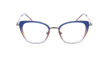 Lunettes de vue femme MAGIC219 bleu/gris - Vue de face