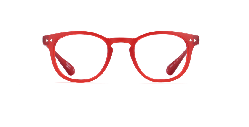 Lunettes de vue BLUE BLOCK MIXTE rouge - Vue de face