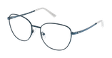 Lunettes de vue femme MALLORY bleu - Vue de face