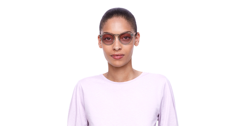 Lunettes de soleil LEMON rose - Vue de face