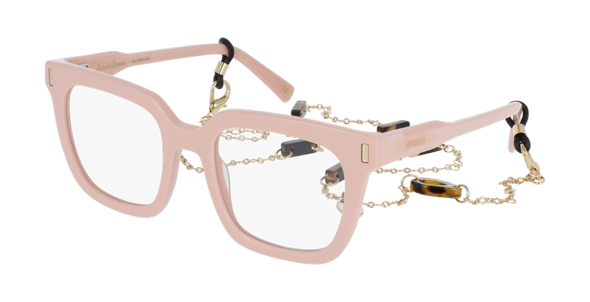 Lunettes de vue femme CARACTÈRES REVEUSE rose - Vue de face