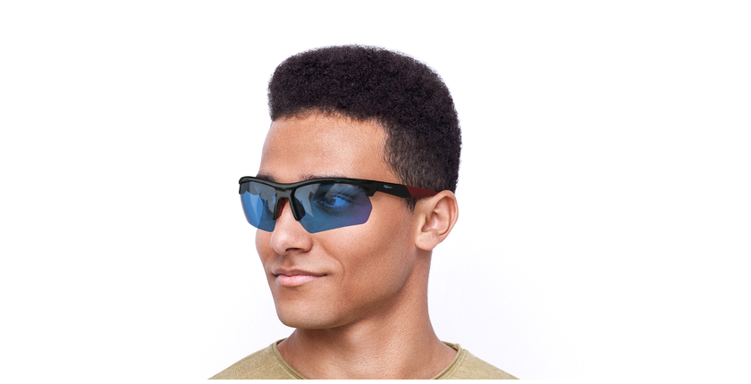 Lunettes de soleil VERNON POLARIZED bleu - Vue de face