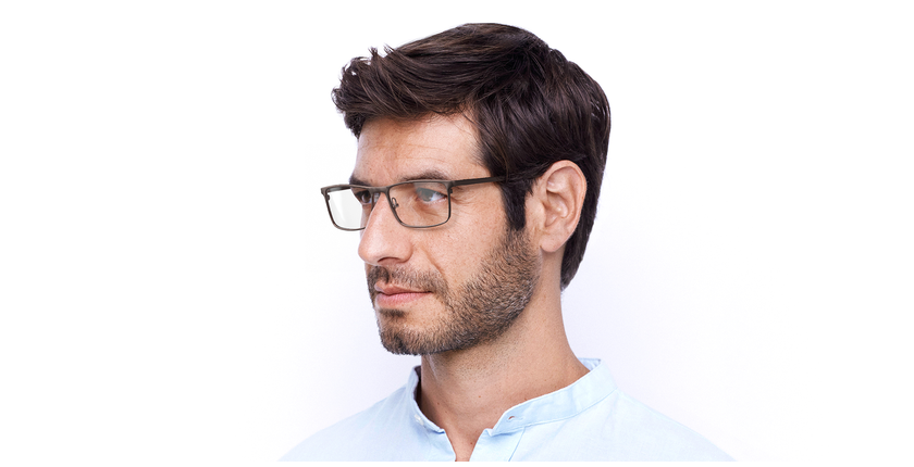 Lunettes de vue homme MAGIC YVES gris/argenté - Vue de face