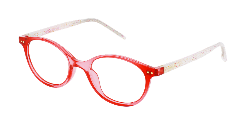 Lunettes de vue enfant ISALINE rose - Vue de face