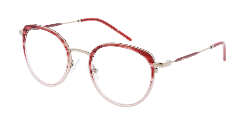 Lunettes de vue femme MAGIC224 rose/dorée - Vue de face