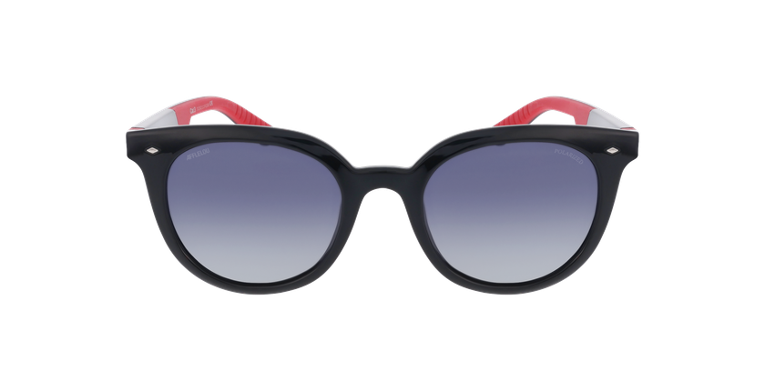 Lunettes de soleil femme KENORA POLARIZED noir/rouge - Vue de face