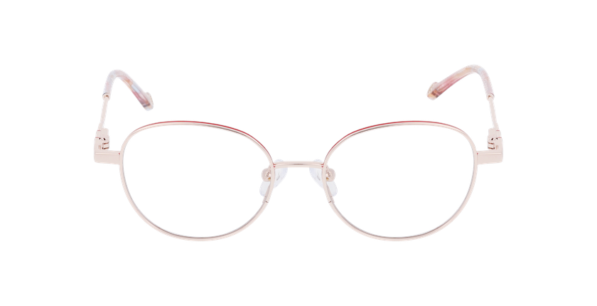 Lunettes de vue enfant T&C7 dorée - Vue de face