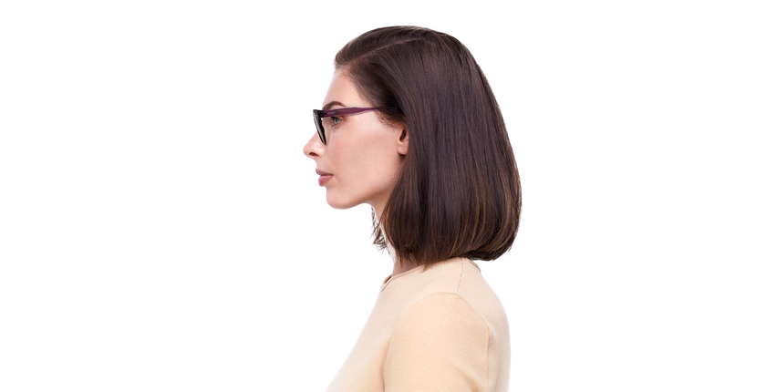 Lunettes de soleil femme CHERRY écaille/écaille violet - Vue de face