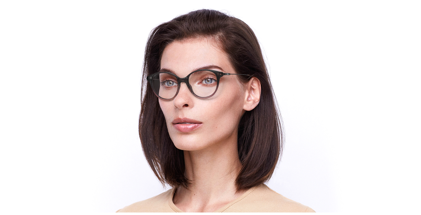 Lunettes de vue femme LEONOR rose - Vue de face