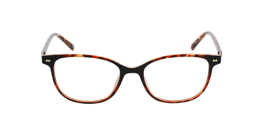 Lunettes de vue femme JOSEPHINE écaille/marron - Vue de face