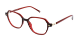 Lunettes de vue femme ARMELLE rouge - Vue de face