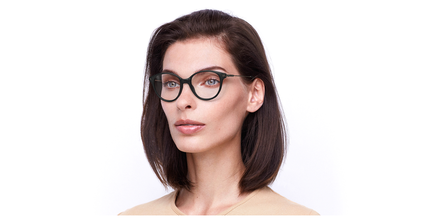 Lunettes de vue femme LEONOR noir - Vue de face