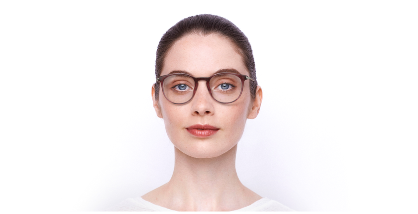 Lunettes de vue femme MAGIC 86 rose - Vue de face