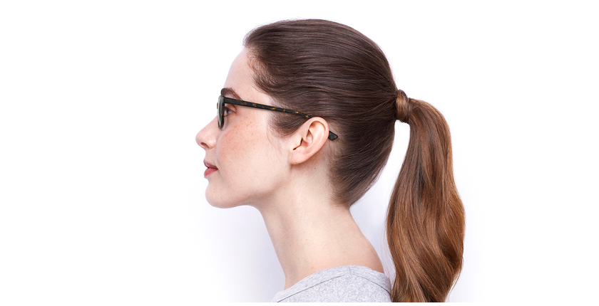 Lunettes de vue femme RZERO6 écaille - Vue de côté