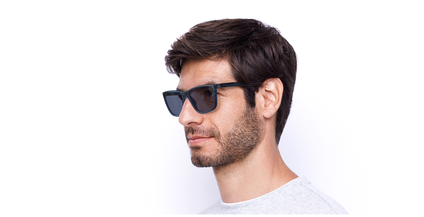 Lunettes de soleil homme ELIOT bleu - Vue de face