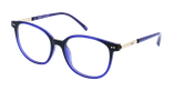 Lunettes de vue femme MARTINA violet - Vue de face