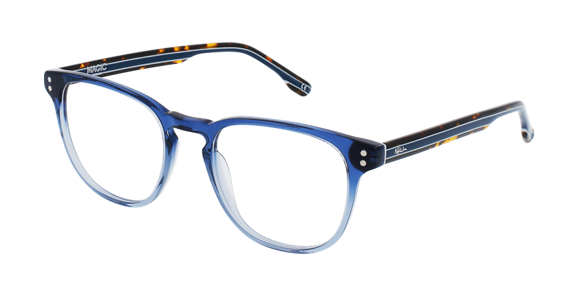 Lunettes de vue homme MAGIC204 bleu - Vue de face