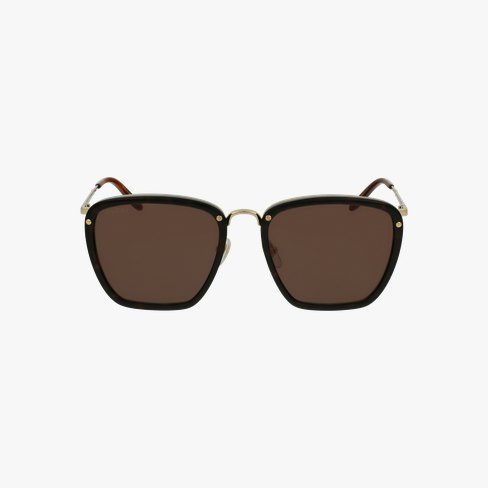 Lunettes de soleil homme GG673S marron Vue de face