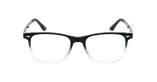 Lunettes de vue homme BASTIAN noir/blanc - Vue de face