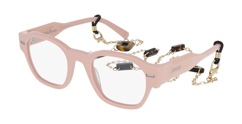 Lunettes de vue femme CARACTÈRES AUTHENTIQUE rose - Vue de face